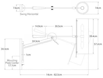 FRANKFORT - Articulating Wall Light in Hand-Rubbed Antique Brass by Visual Comfort Europe - view 3